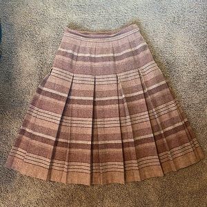 50/60’s Pink Plaid Pleated Skirt by Edinburgh